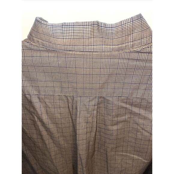 Roundtree & Yorke Dress Shirt Mens Size Large Brown Striped Long Sleeve Button - Picture 9 of 12